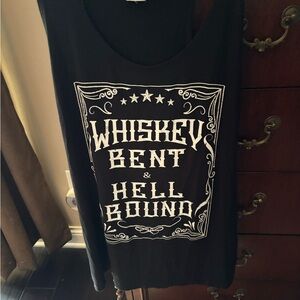 Trails Black Graphic Tank Top